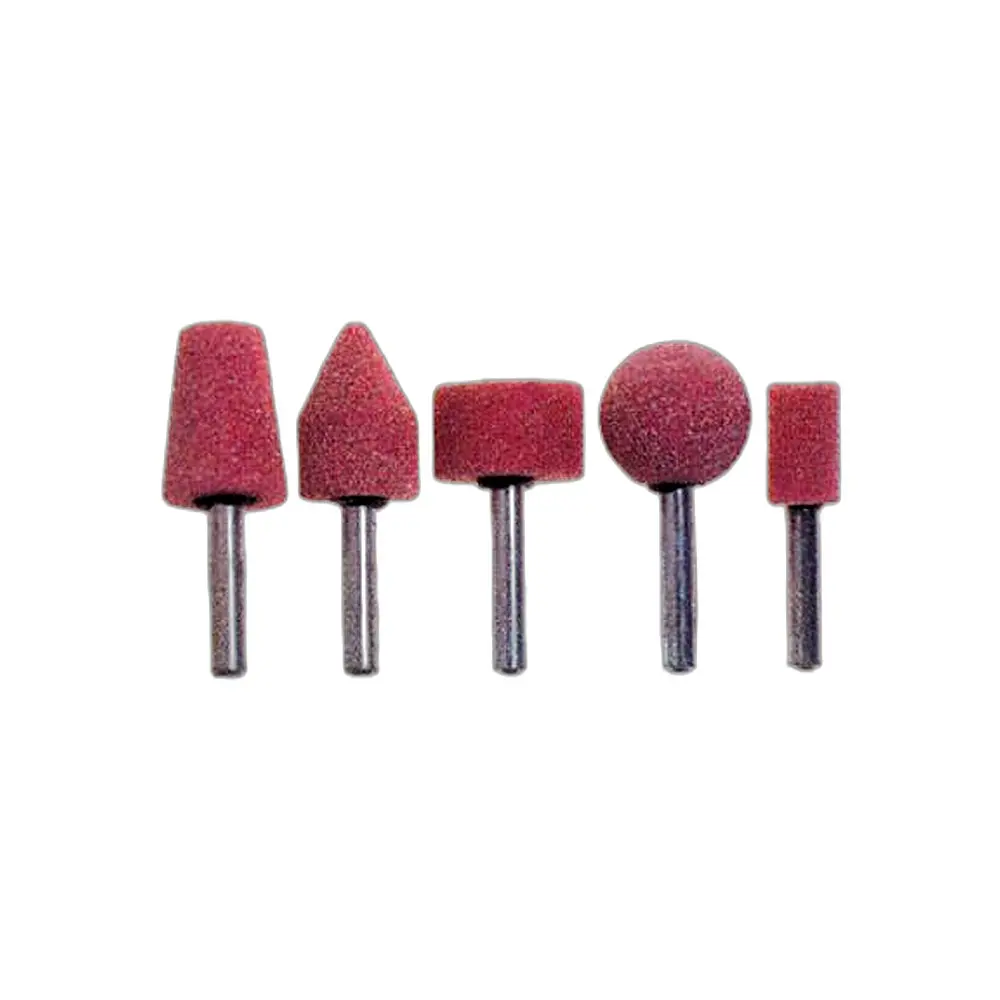 Assortimento mole abrasive su perno in corindone rosa - Immagine 1