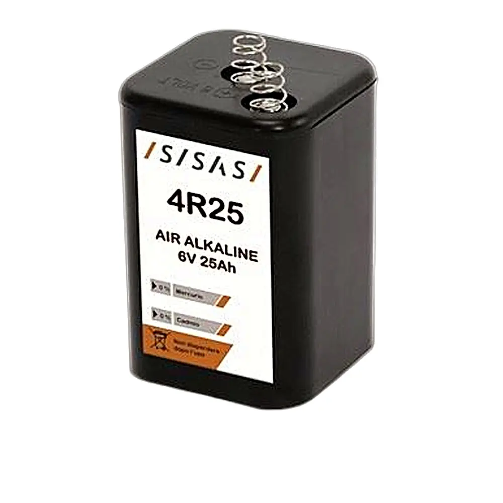 Batteria ecologica 6v per lampeggiatore cantiere - Immagine 1