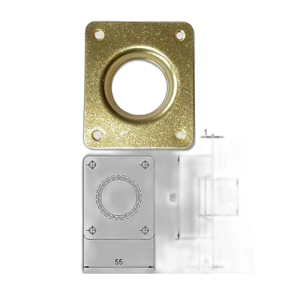 Borchia esterna a tazza in ottone cisa 06140 - Immagine 1