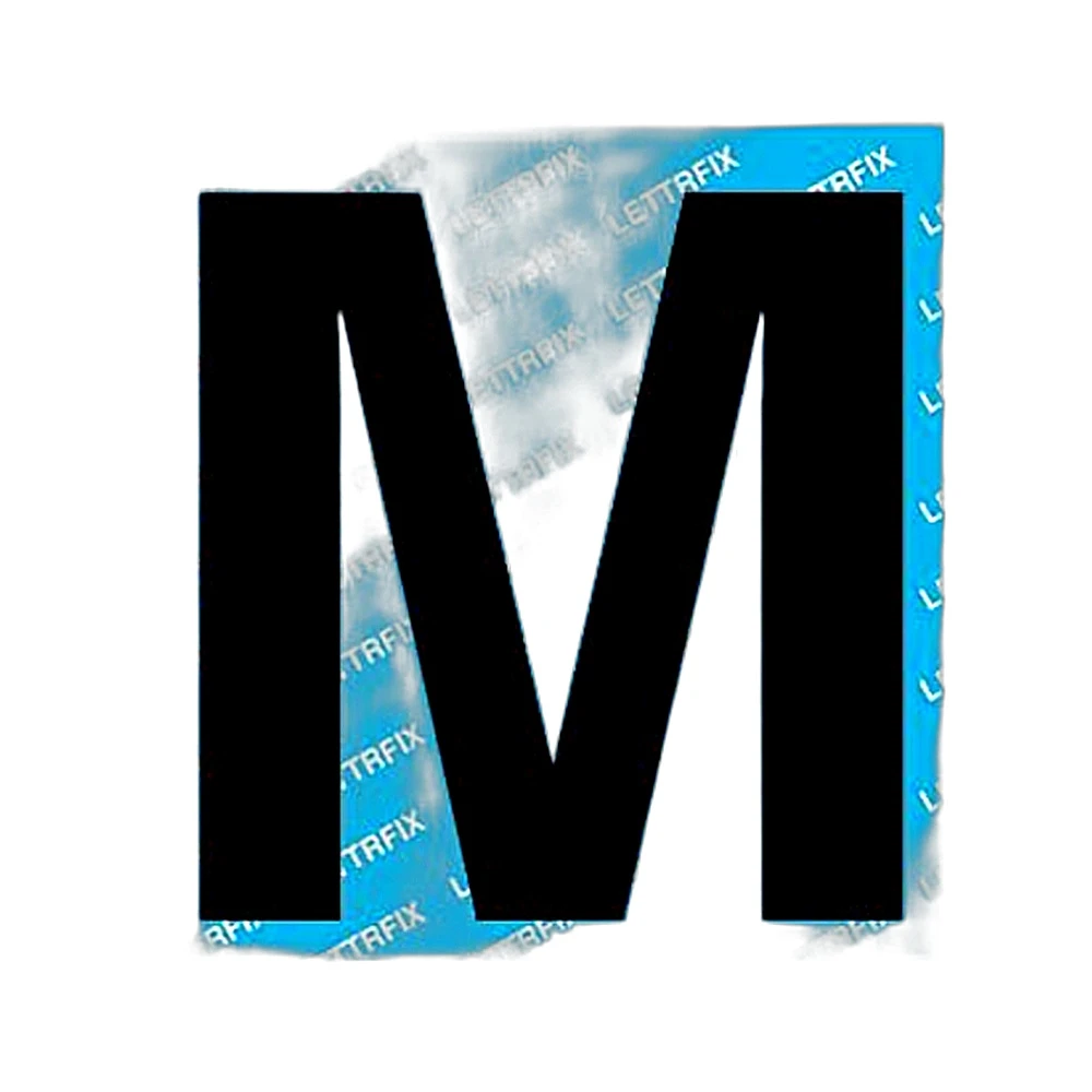 Carattere adesivo "m" - Immagine 1