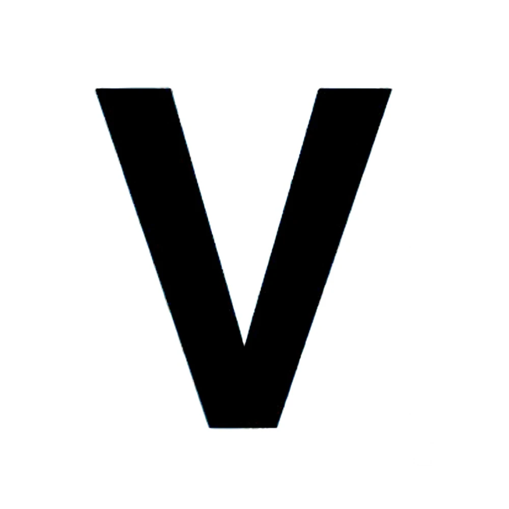 Carattere adesivo "v" - Immagine 1