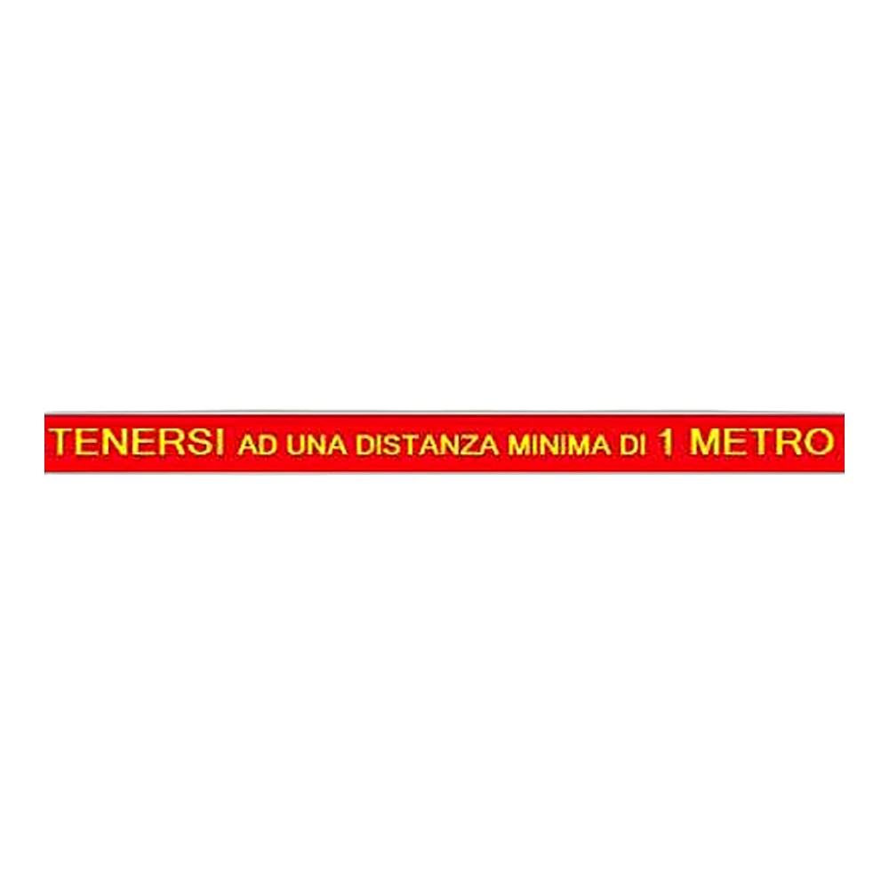Cartello adesivo tenersi ad una distanza minima di 1 metro - Immagine 1