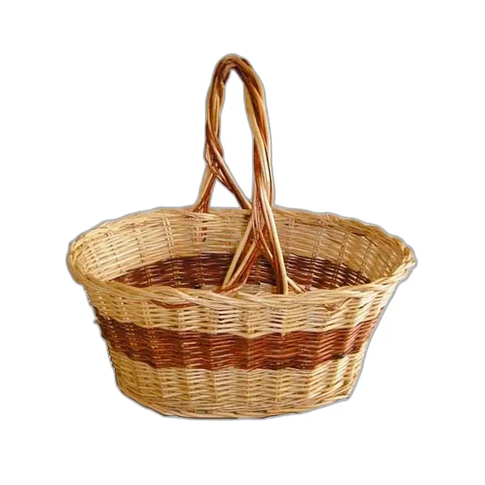 Cesto vimini ovale - Immagine 1