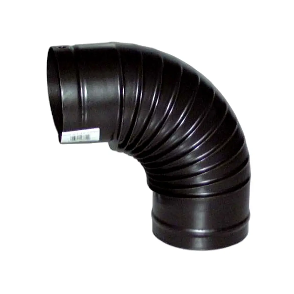 Curva chiusa con bordo antiovalizzante lamiera porcellanata nera opaca - Immagine 1