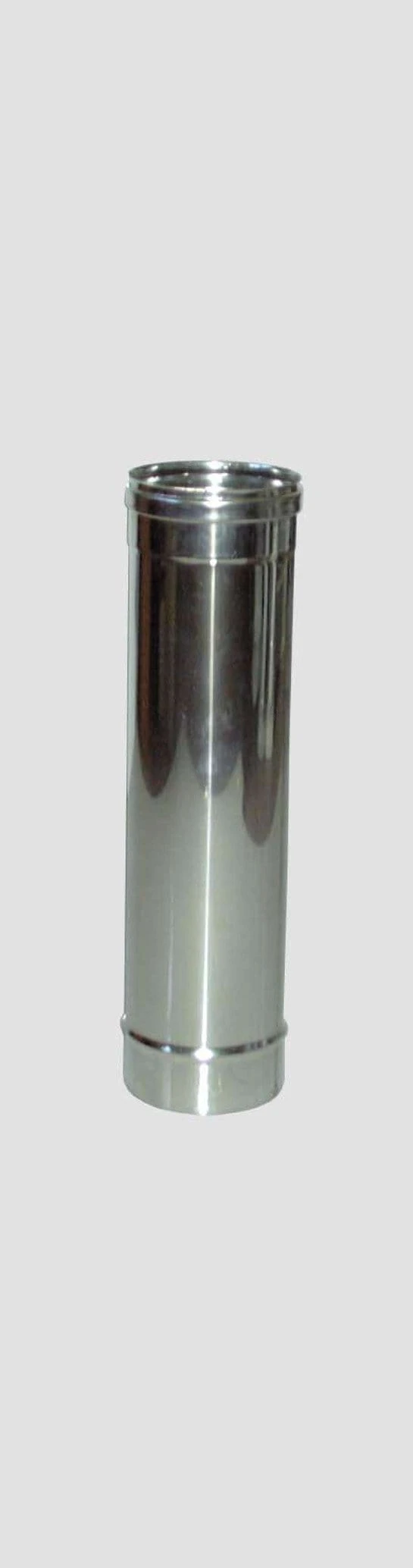 Tubo Diritto Inox AISI 304 per Stufe - Altezza 50 cm - Diametro 10 cm - Immagine 1