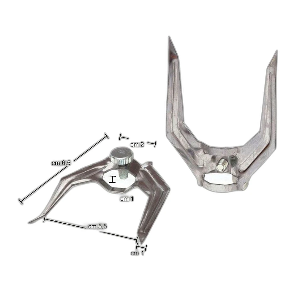Forchetta fermacarne inox con vite - Immagine 1