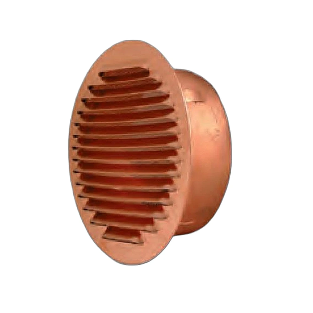 Griglia tonda di ventilazione da incasso in rame - Immagine 1
