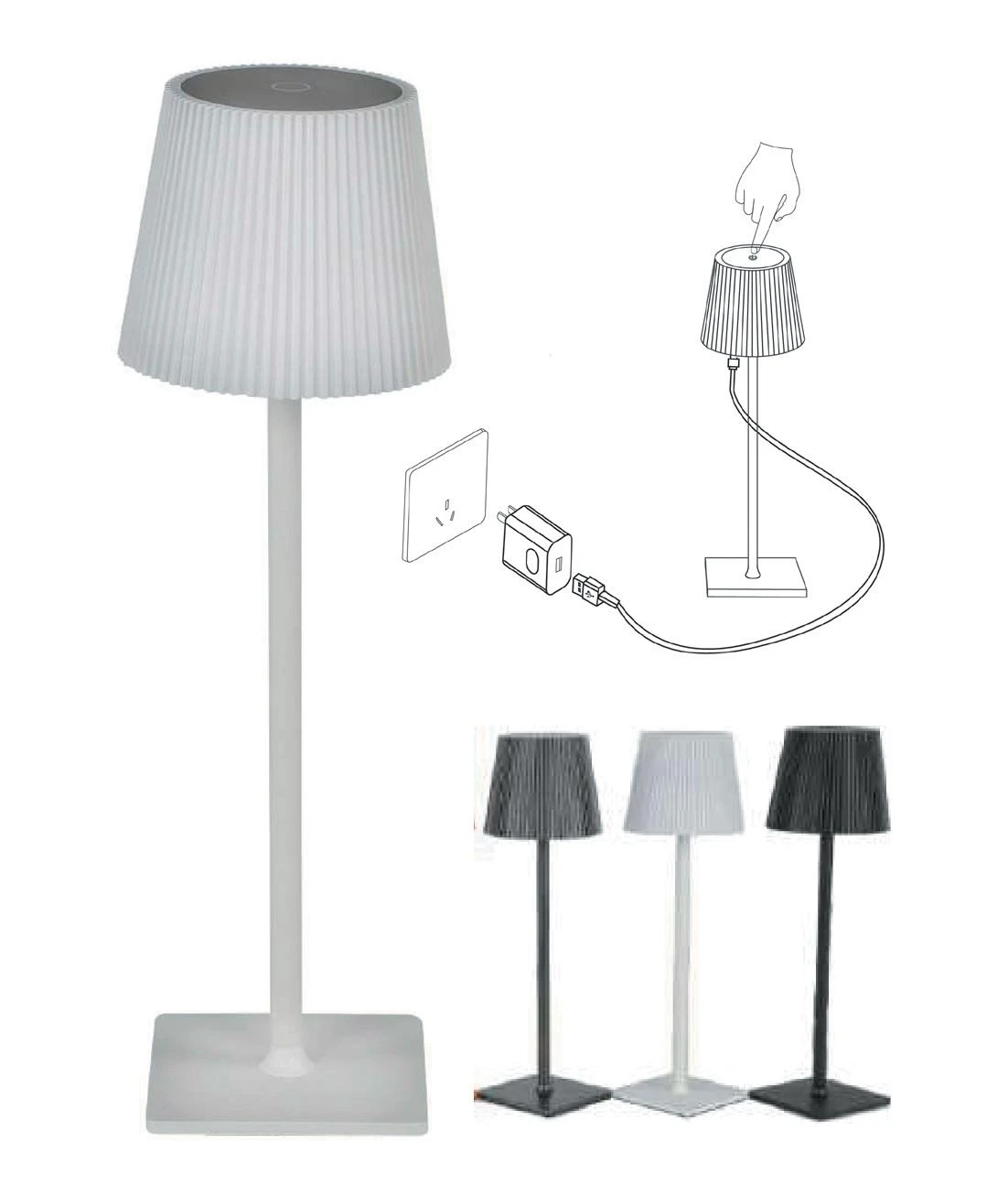 Lampada led  da tavolo ricaricabile - Immagine 1