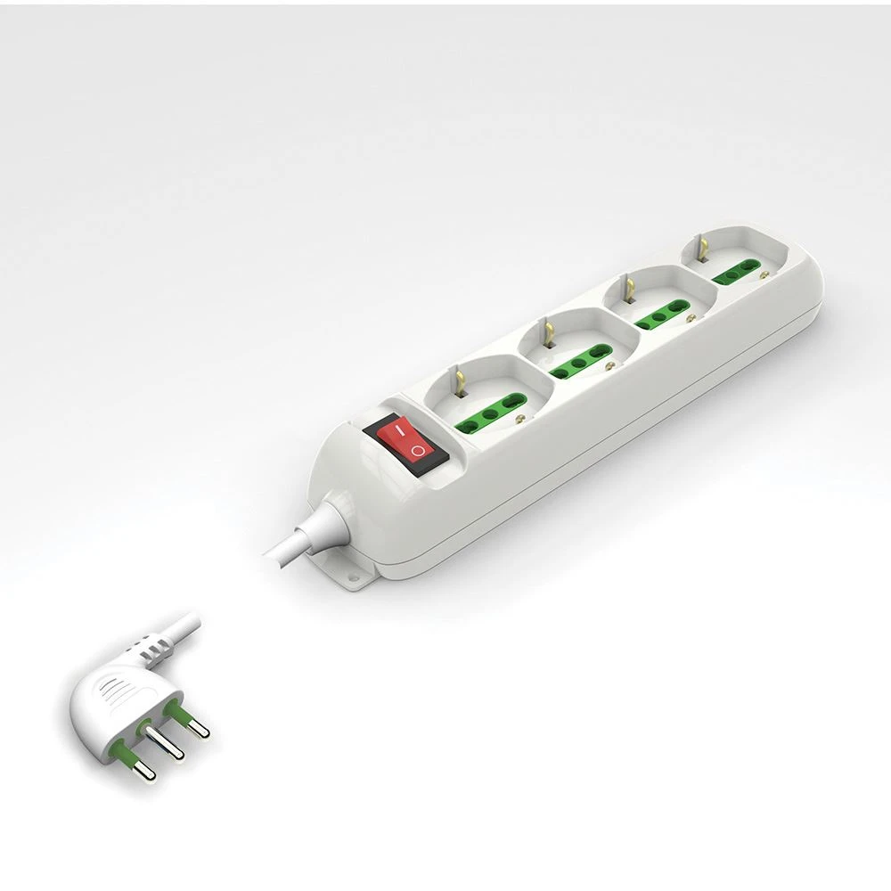 Multipresa bipasso/schuko con interruttore - Immagine 1