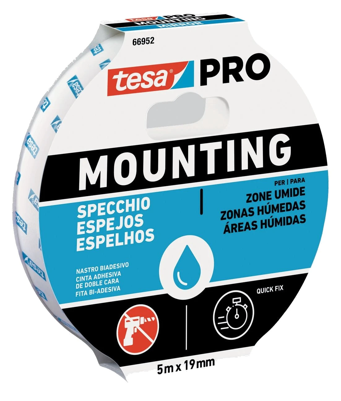 Nastro biadesivo per specchi tesa® pro mounting - Immagine 1