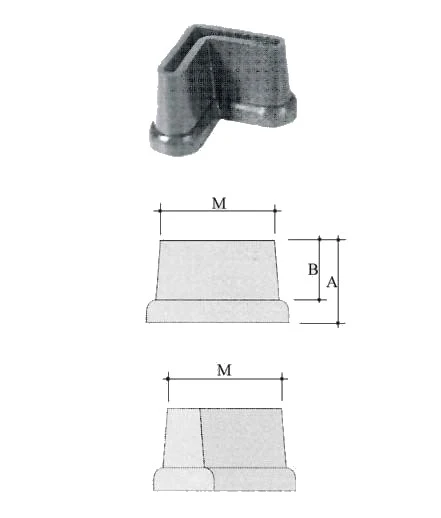 Piedino angolare alto in pe - Immagine 1
