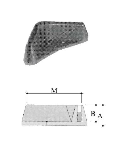 Piedino angolare basso in pe - Immagine 1
