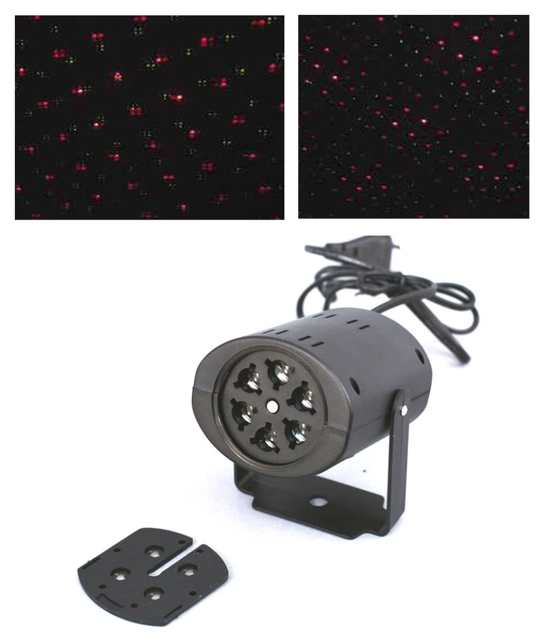Proiettore luce led rgb per interno con disegni natalizi - Immagine 1