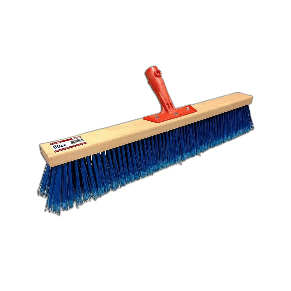 Scopa industriale extra piumata blu senza manico - Immagine 1