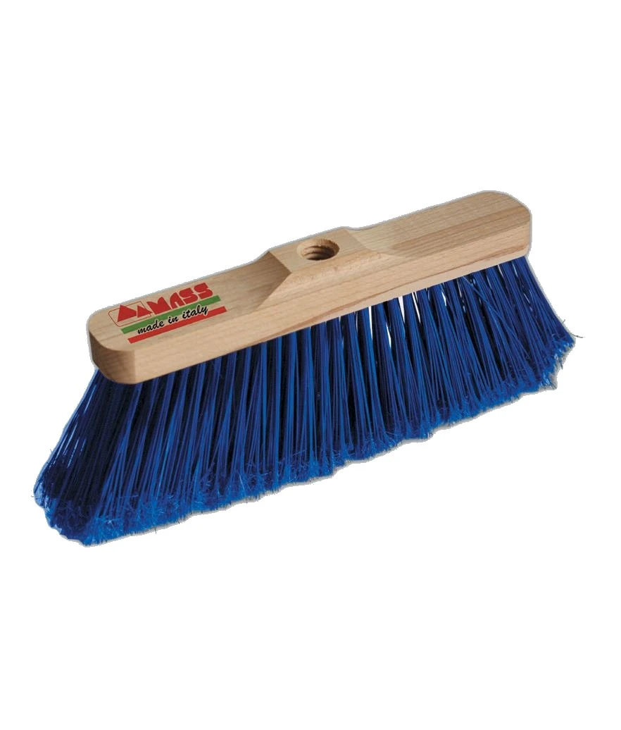 Scopa industriale senza manico extra piumata blu - Immagine 1