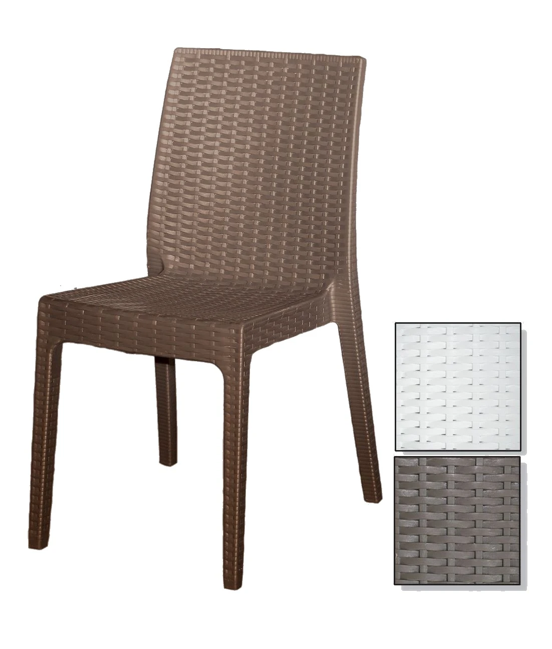 Sedia stile rattan selene - Immagine 1