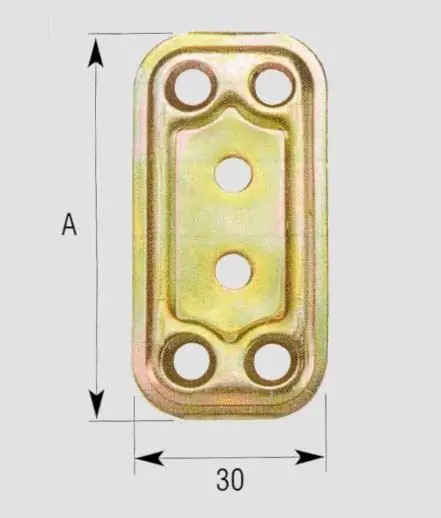 Piastra giunzione diritta a.748 - Immagine 1
