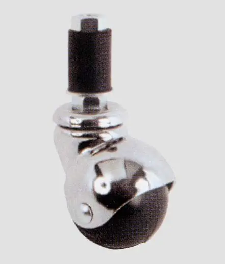 Ruota con perno ad espansione in gomma girevole a.165 d - Immagine 1