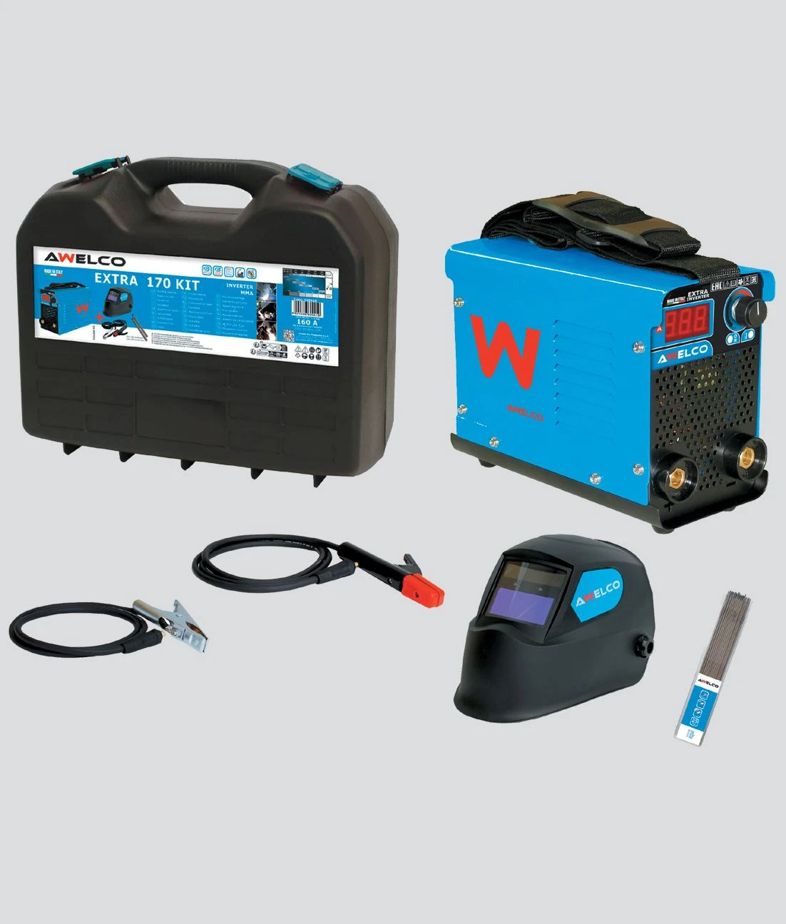 Saldatrice awelko extra 170acx +accessori +maschera - Immagine 1