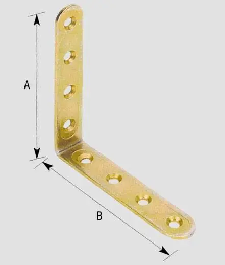 Angolare rinforzato piegato a 90°a.779 - Immagine 1
