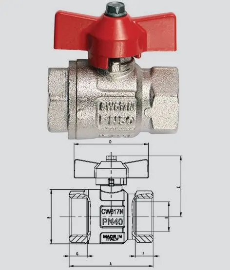 Valvola a sfera ideal a passaggio totale a.092 - Immagine 1