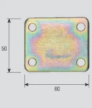 Piastra giunzione pesante quattro fori aldeghi a.753 - Immagine 1
