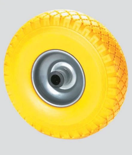 Ruota gialla per carrello a. 46p - Immagine 1