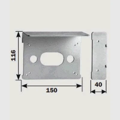Piastra acciaio zincato iseo 050011 - Immagine 1