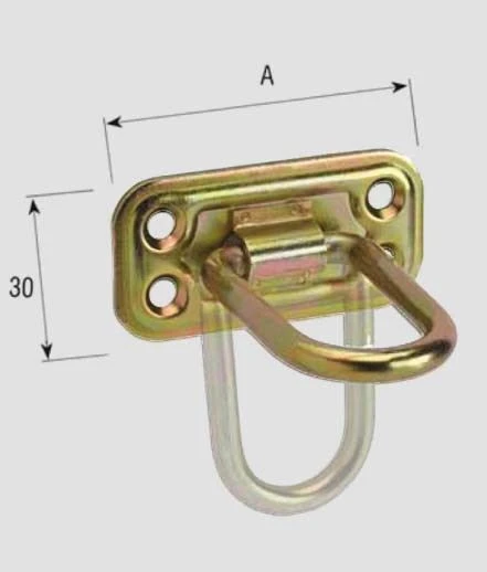 Cavallotti maglia tonda ø 6mm. pieghevole a.866 - Immagine 1