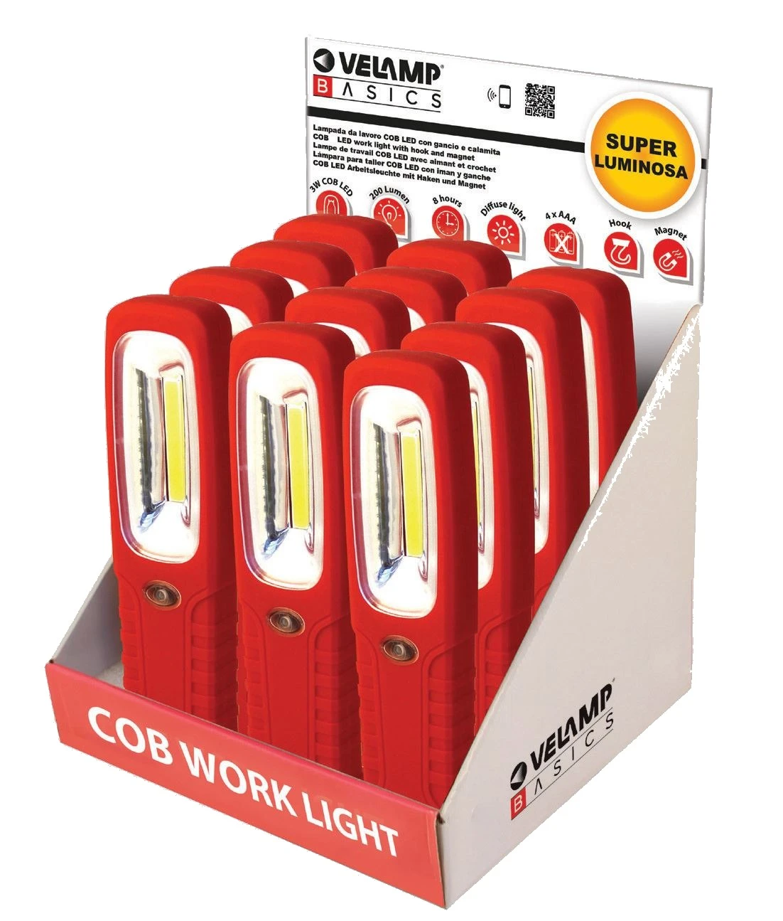 Torcia da lavoro cob led is463 - Immagine 1