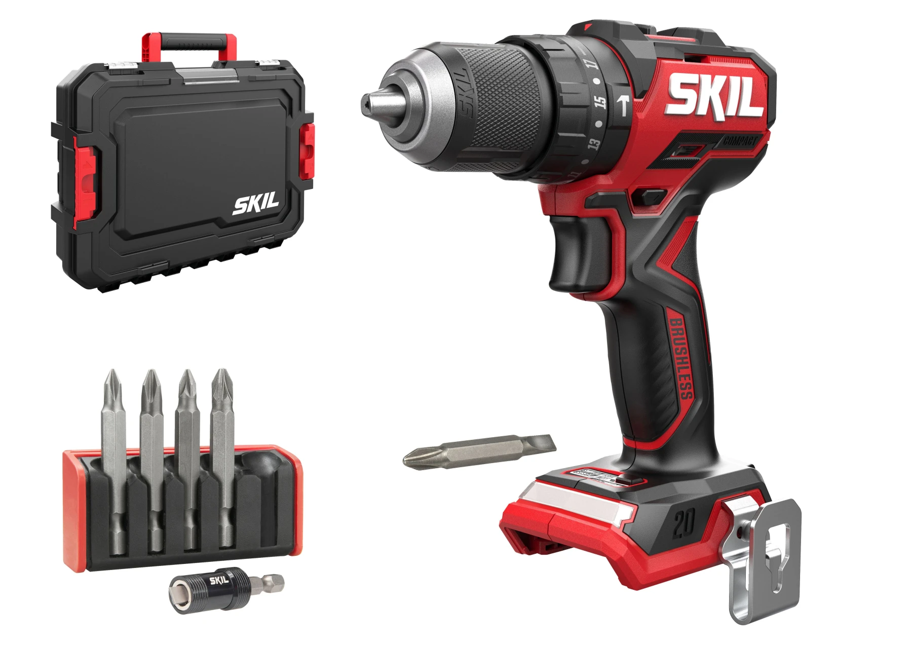 Trapano percussione skil compact 20v 3075 senza batteria e caricabatteria - Immagine 1