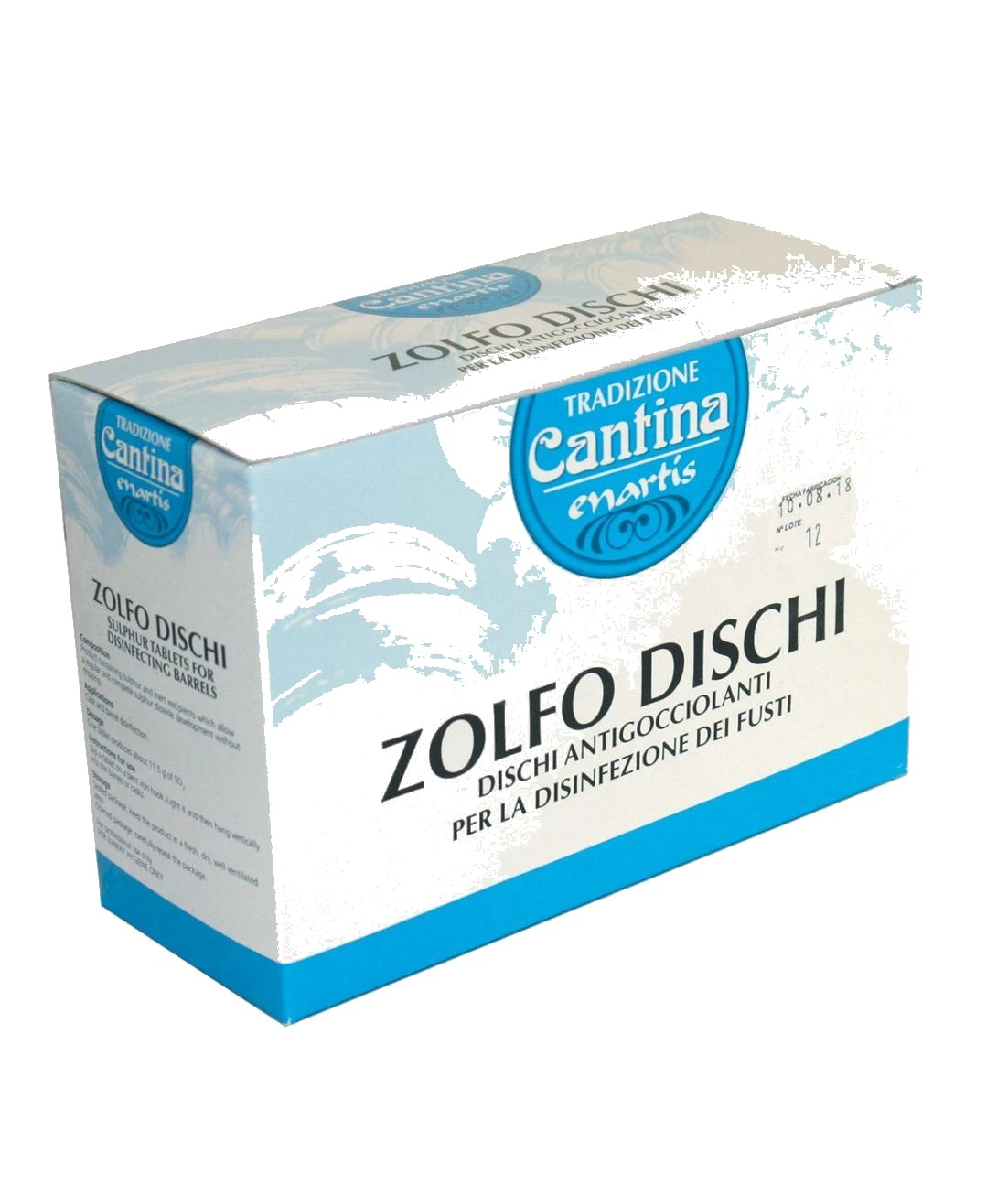 1 Disco di Zolfo 10 gr disinfezione e bonifica botti - Enartis