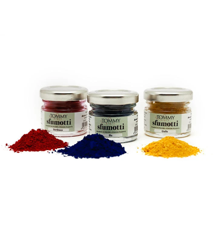 Pigmenti polvere tessuti per fare le sfumature - Sfumotti - Tommy Art