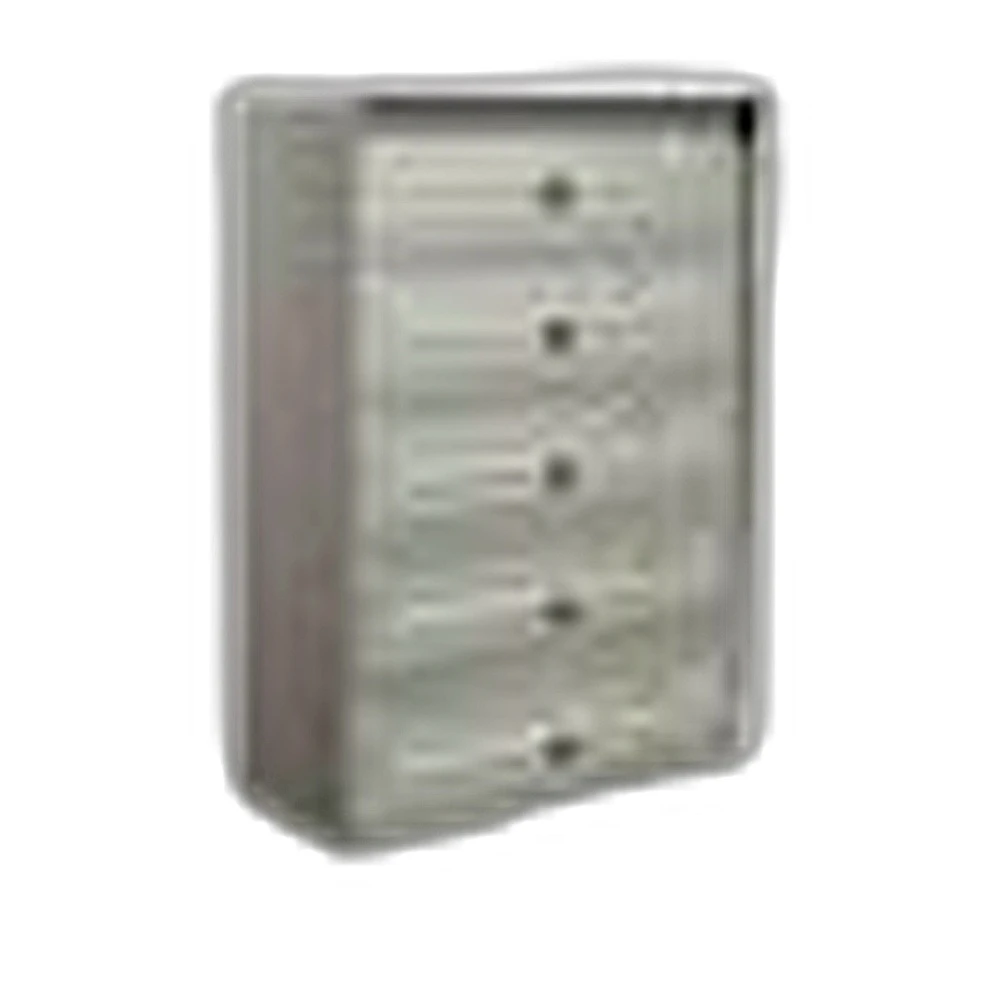 Casellario postale da esterno slim  5x1 argento