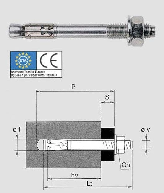 Fischer faz ii 16 - 50 tassello - confezione 8 pezzi