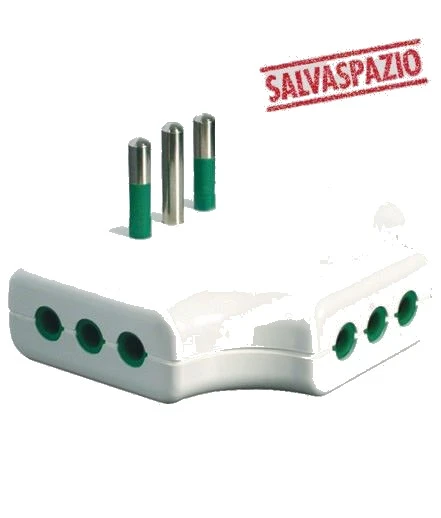 Adattatore triplo piatto salvaspazio fanton – 0
