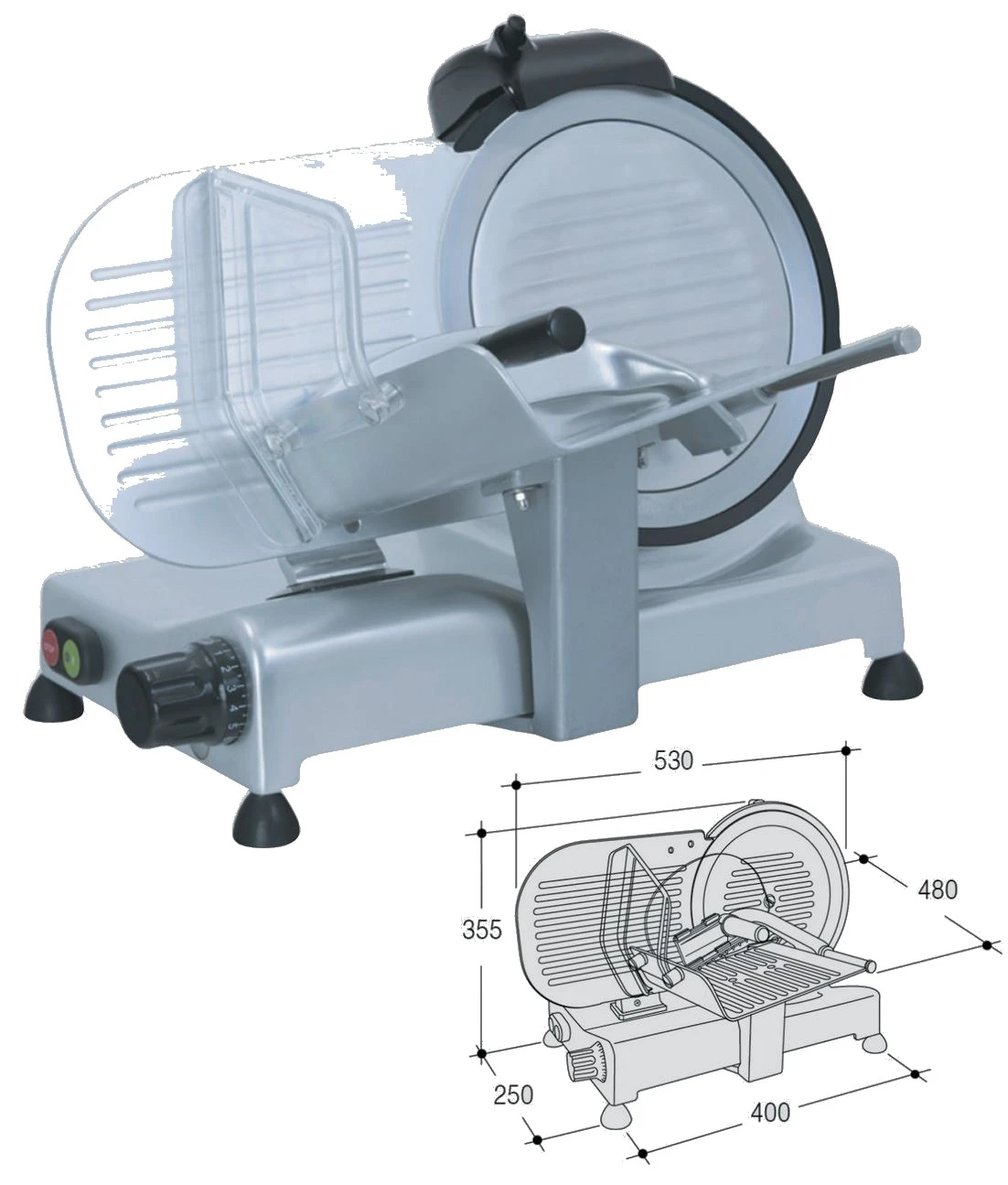 Affettatrice professionale harmony 25 gs dom
