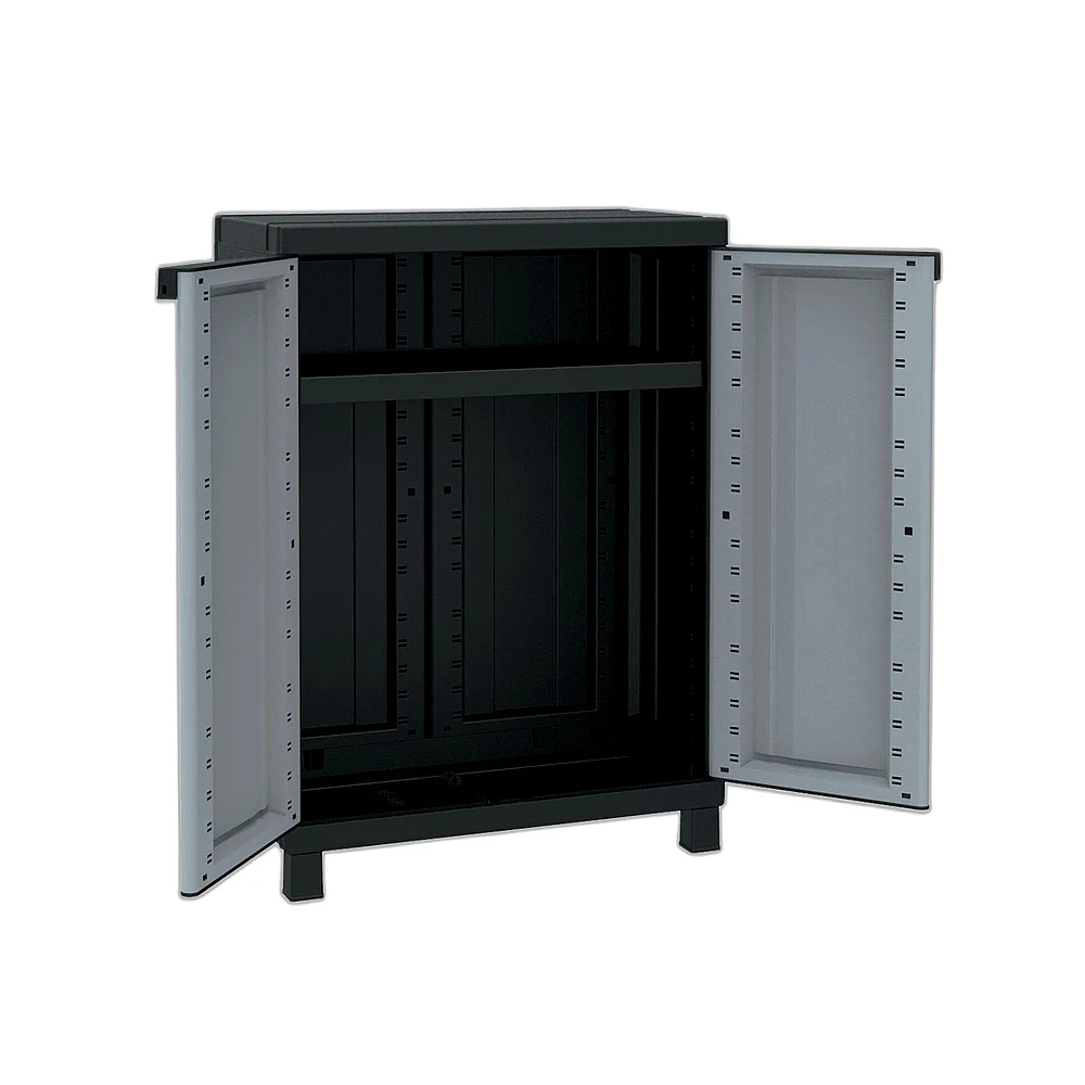 Armadio plastica basso twist black 680