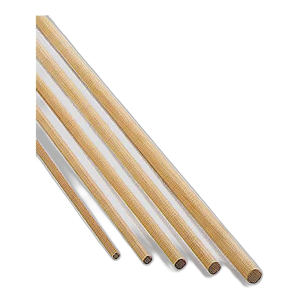 Bastone inserto legno tondo zigrinato