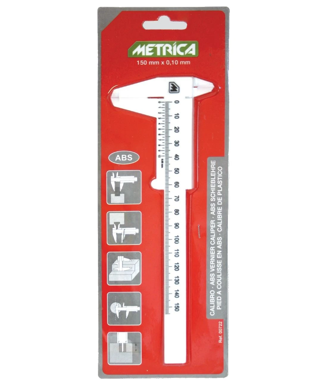 Calibro abs bianco 0-150mm