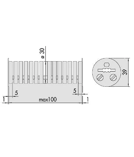 Canotto guida-chiave con flangia nylon cisa 06142