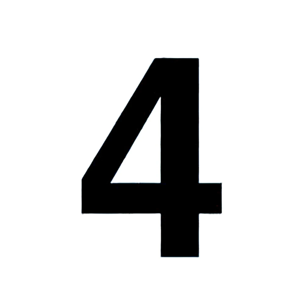 Carattere adesivo "4"