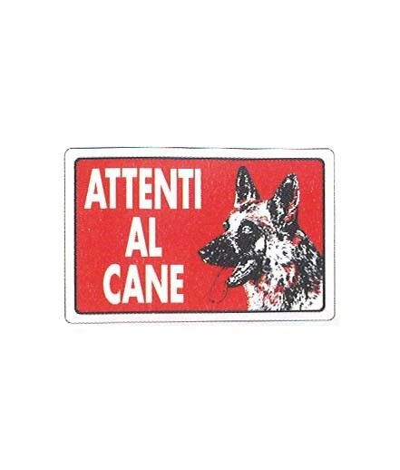 Cartello attenti al cane