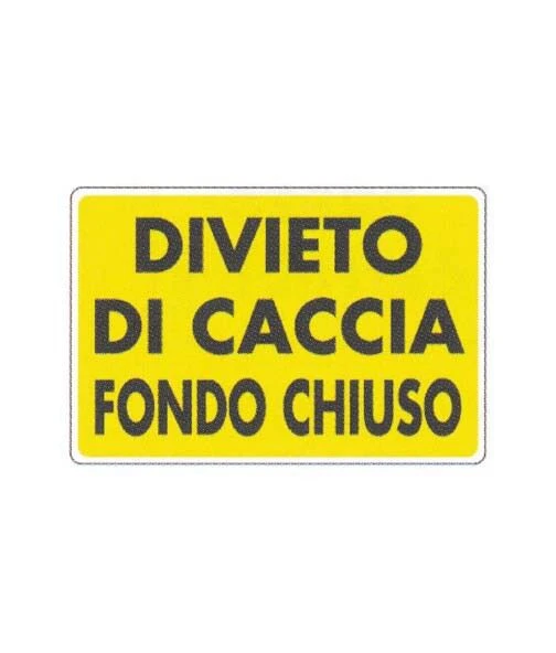 Cartello fondo chiuso