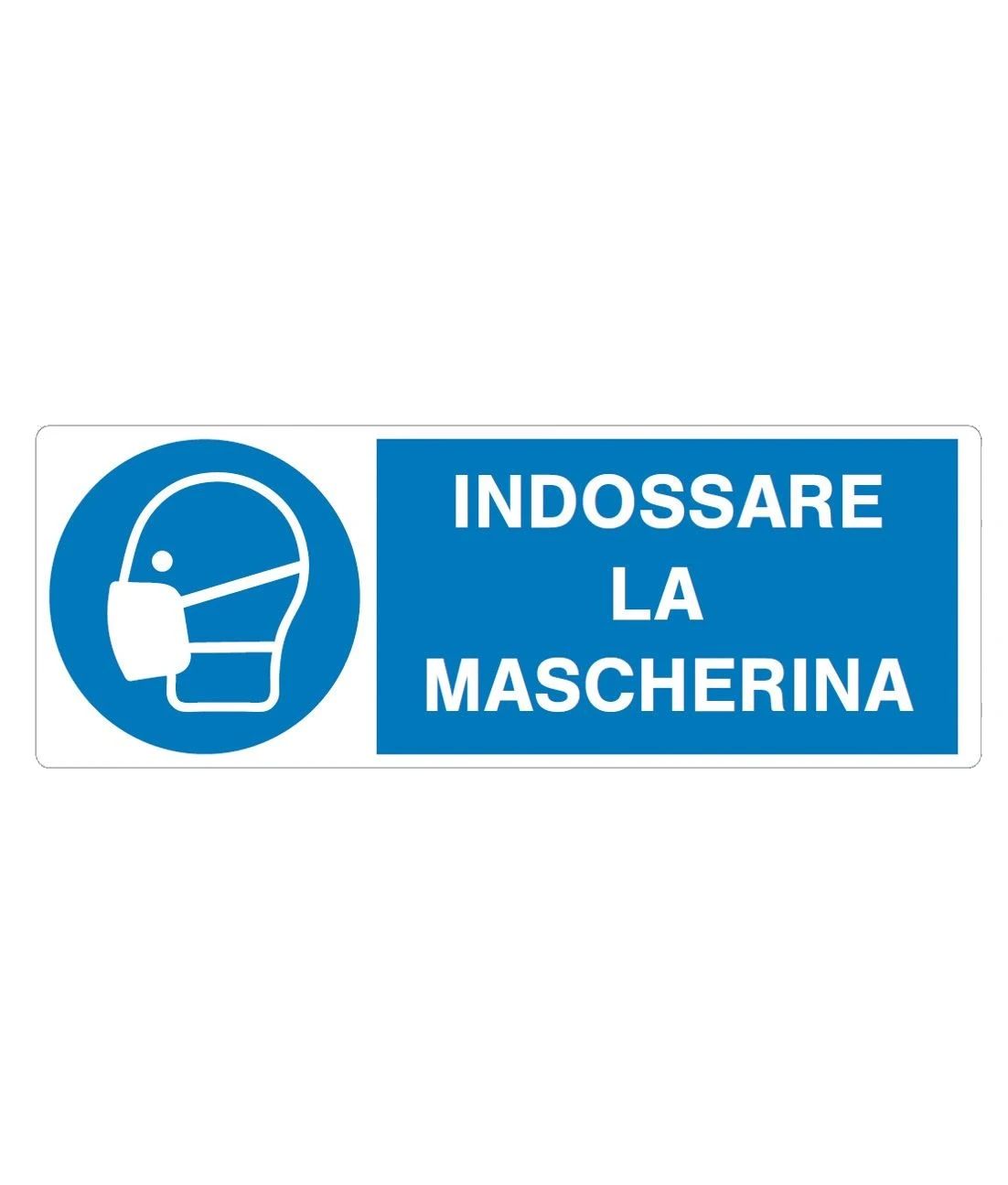 Cartello indossare la mascherina