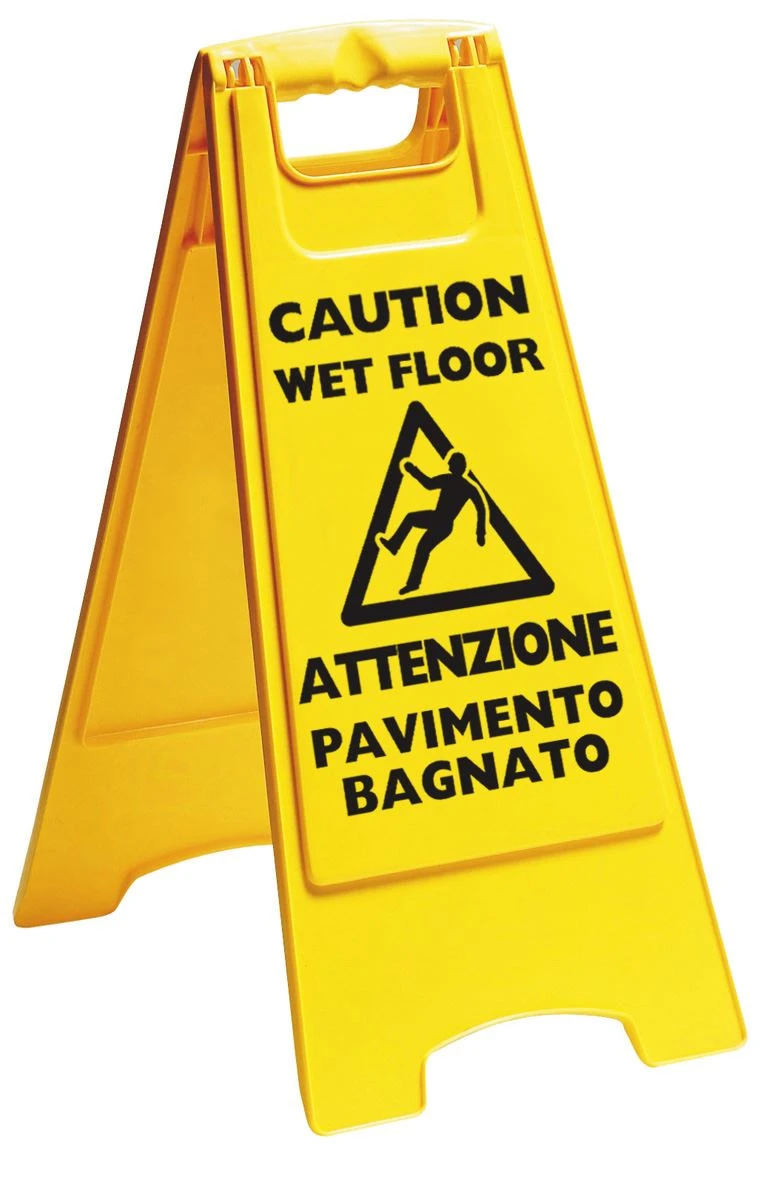 Cartello plastica pavimento scivoloso