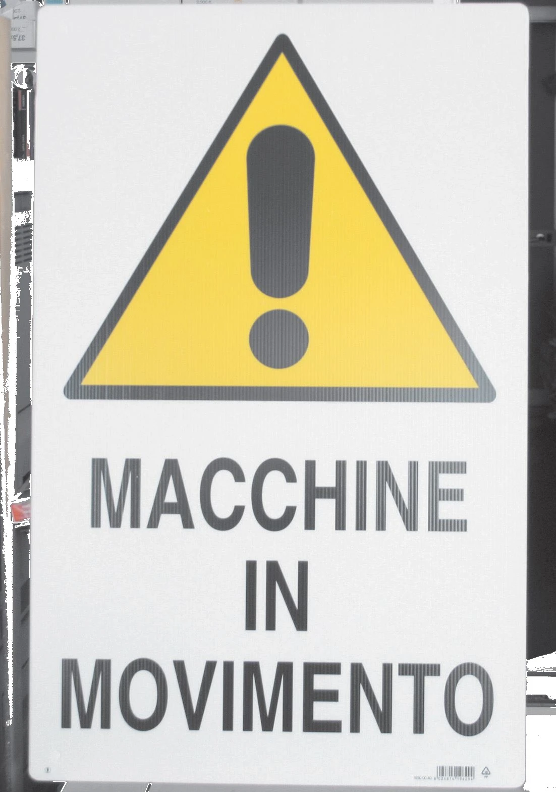Cartello polionda macchine in movimento