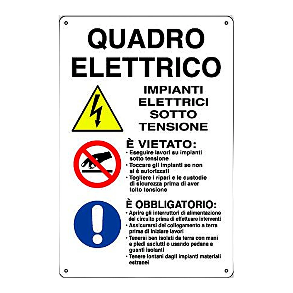 Cartello polionda quadro elettrico