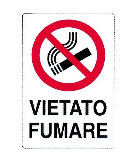 Cartello "vietato fumare"
