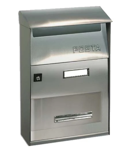 Cassetta posta serie "effe t evo" inox 47oli